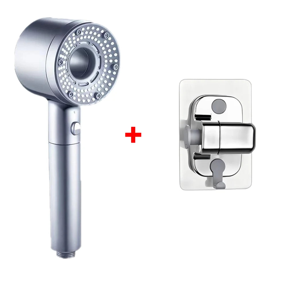 5 Mode Adjustable Shower Head Large Flow Filter Showerhead High Pressure Water Saving Mixer Shower Nozzle Bathroom Accessories