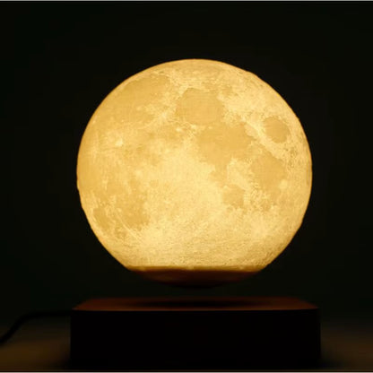 Levitating Moon Lamp with Touch Control - Magnetic Levitation Floating Table Lamp for Bedroom Decor and Unique Gift
