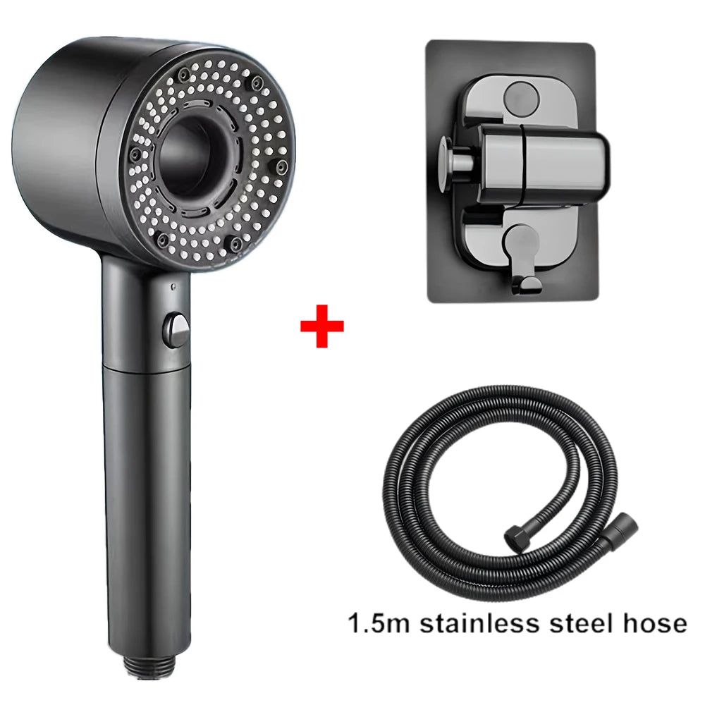5 Mode Adjustable Shower Head Large Flow Filter Showerhead High Pressure Water Saving Mixer Shower Nozzle Bathroom Accessories
