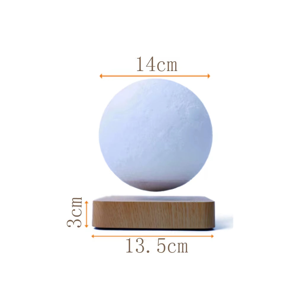 Levitating Moon Lamp with Touch Control - Magnetic Levitation Floating Table Lamp for Bedroom Decor and Unique Gift