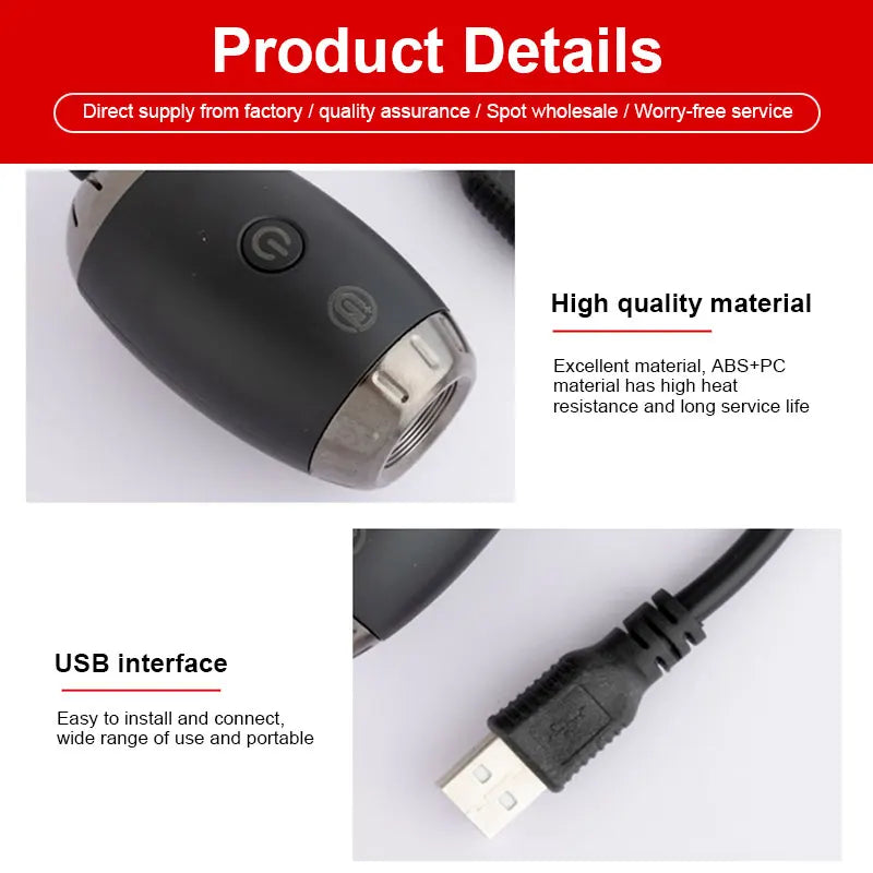 USB LED Starry Atmosphere Projector for Car Interior Lighting - Romantic Saturn Galaxy Decoration for Night Parties