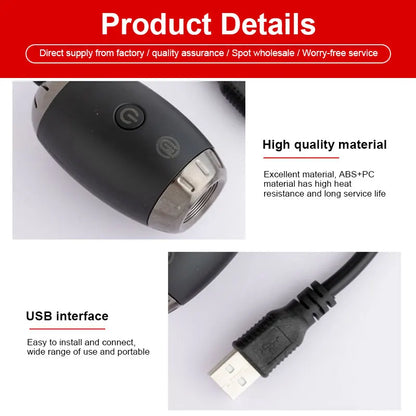 USB LED Starry Atmosphere Projector for Car Interior Lighting - Romantic Saturn Galaxy Decoration for Night Parties